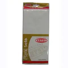 ARTEL - 10 Pliegos Papel Seda Blanco 50X66cm.