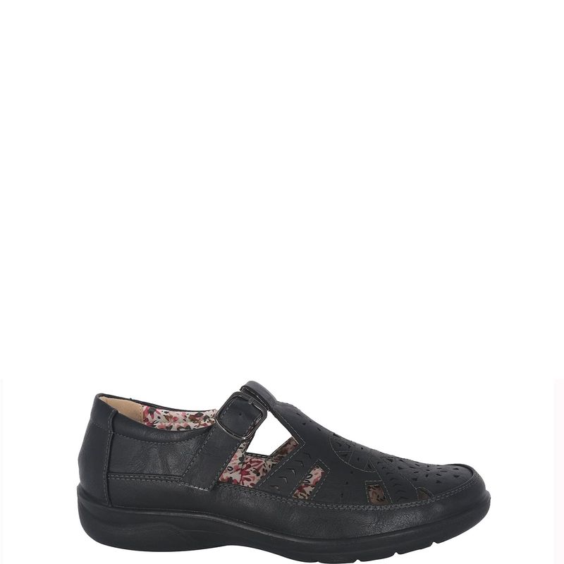 PASSER - Mocasin Mujer Negro Castor Passer