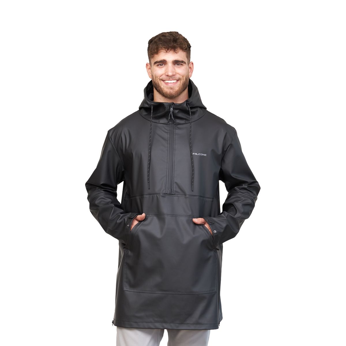 FALCONE - Chaqueta Impermeable Walking Patrol Negro Hombre Falcone