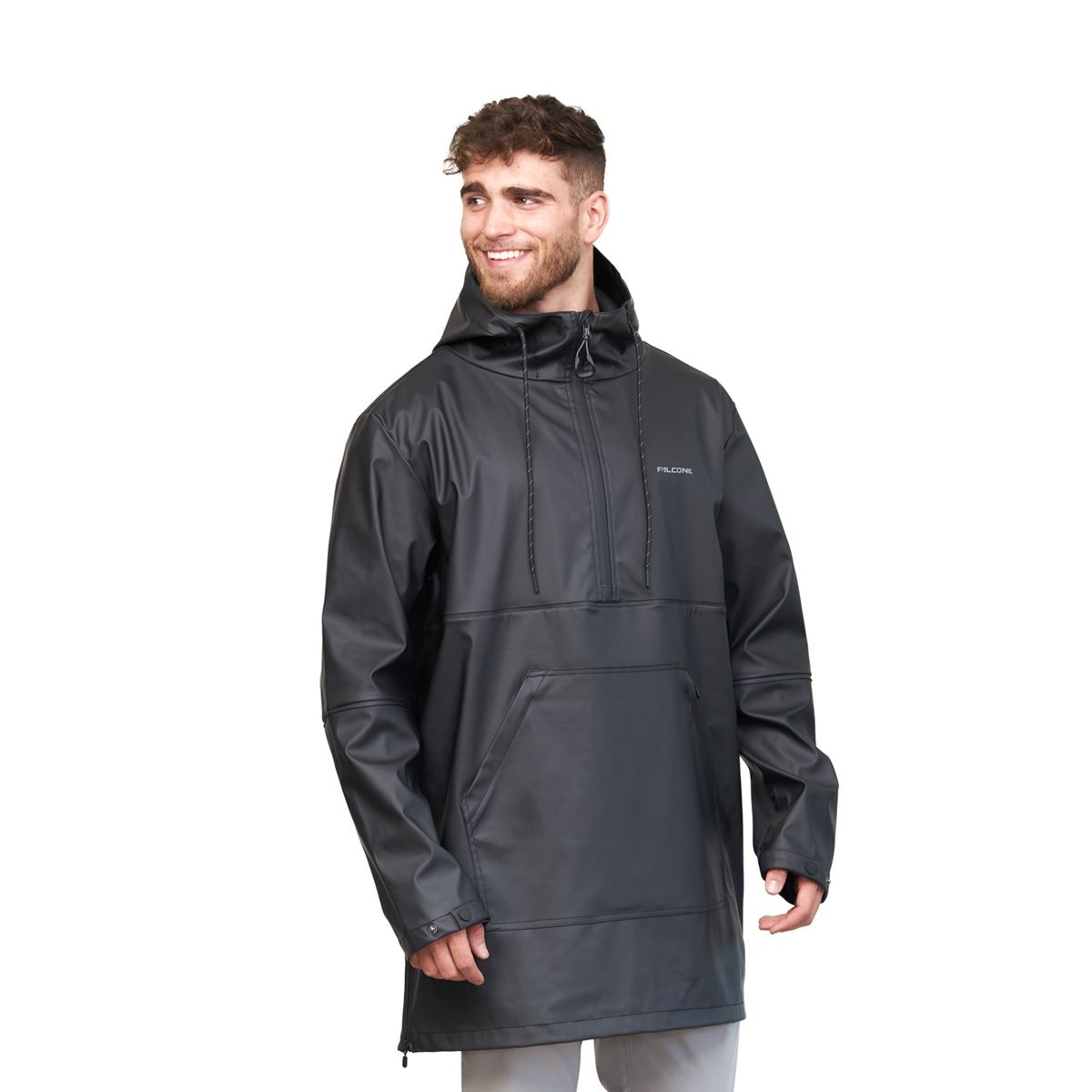 FALCONE - Chaqueta Impermeable Walking Patrol Negro Hombre Falcone