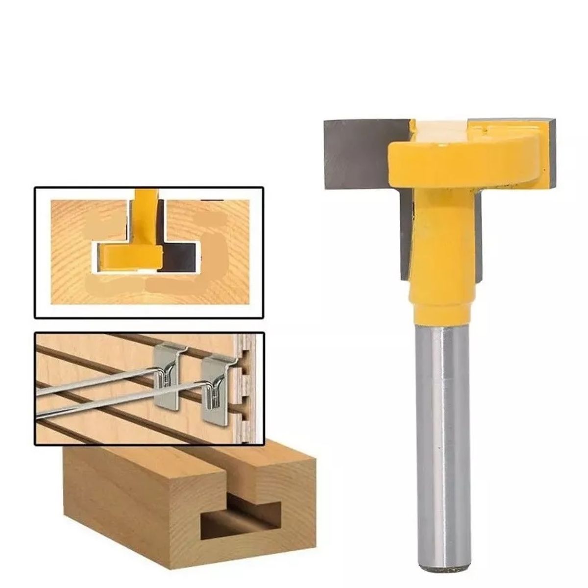 GENERICO - Fresa Madera Ranurar Panel Vástago ¼