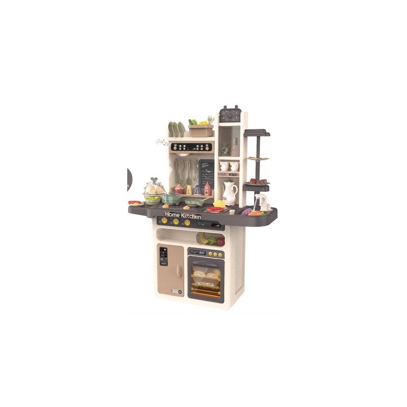 GENERICO - Cocina De Juguete 65 Piezas 93.5cms Altura Café Vapor Agua