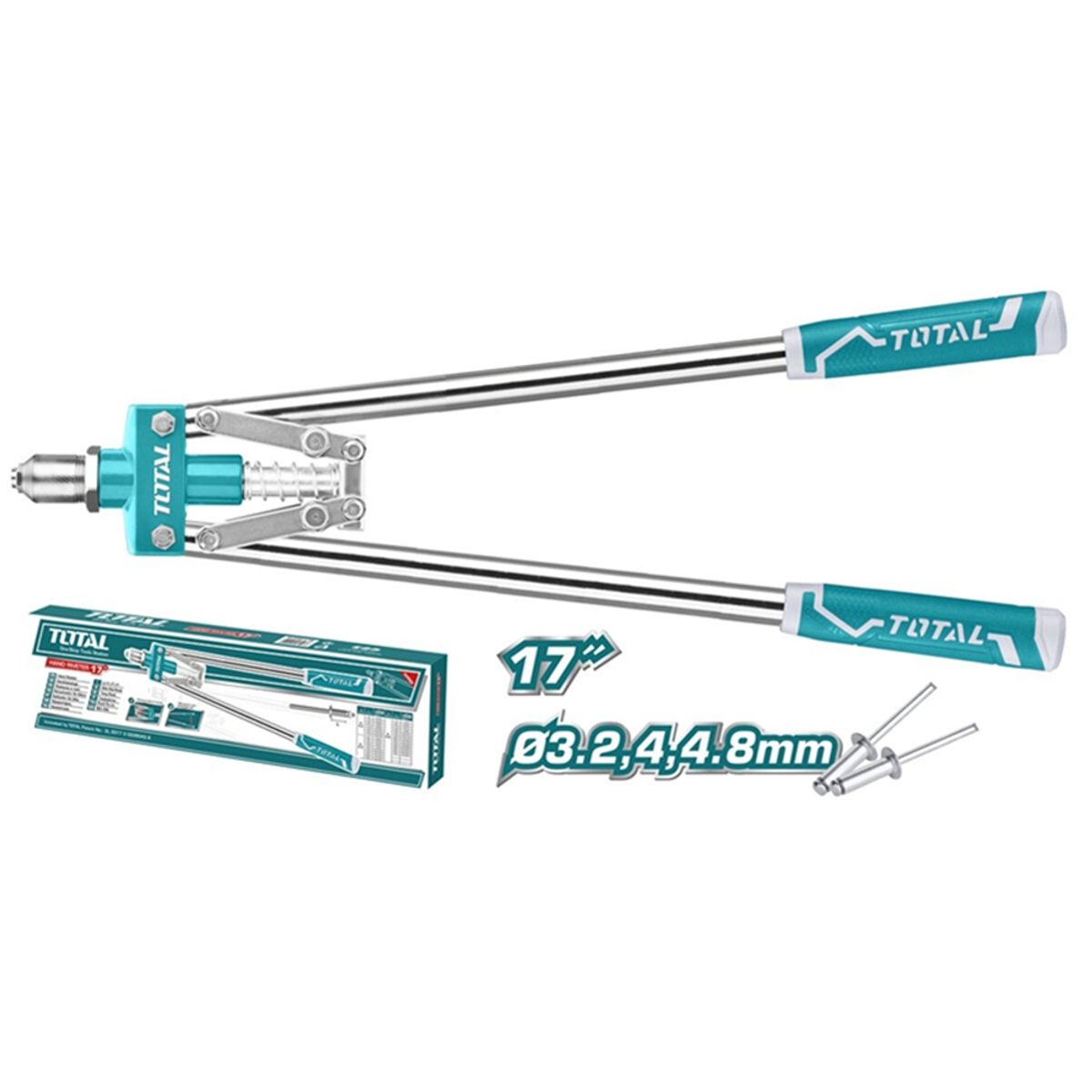 Remachadora Pop Manual A Fuelle Industrial Total Tht32176, marca TOTAL TOOLS - Foto 2