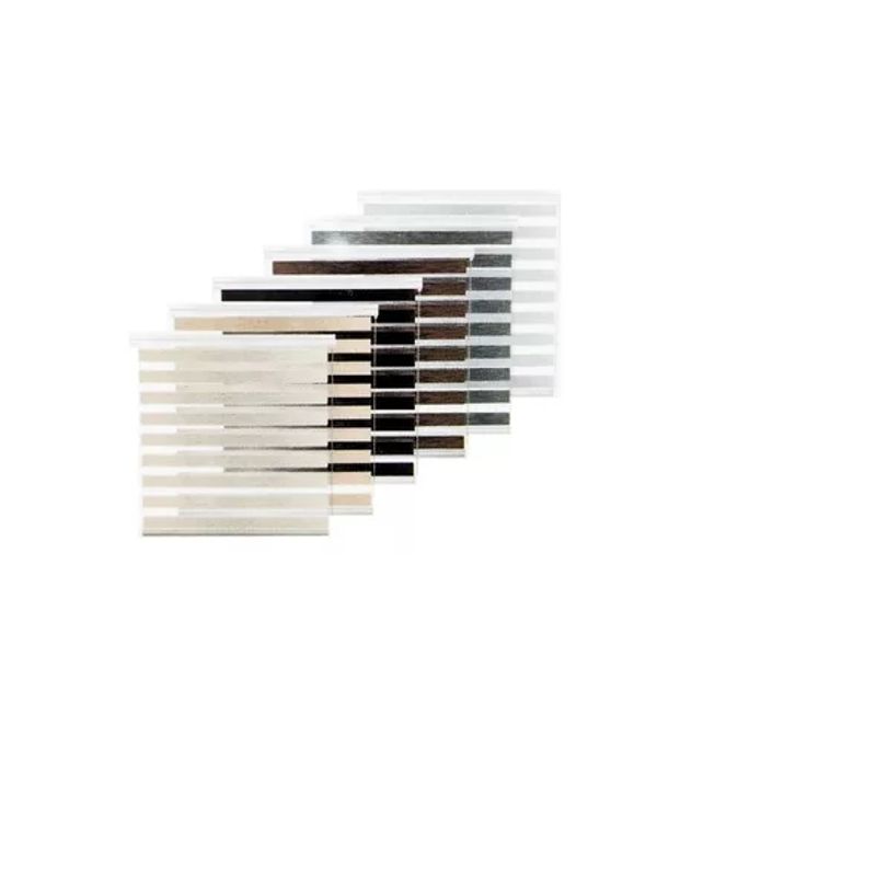 GENERICO - Cortinas Roller Duo Zebra Dia Y Noche Color Café  120x200