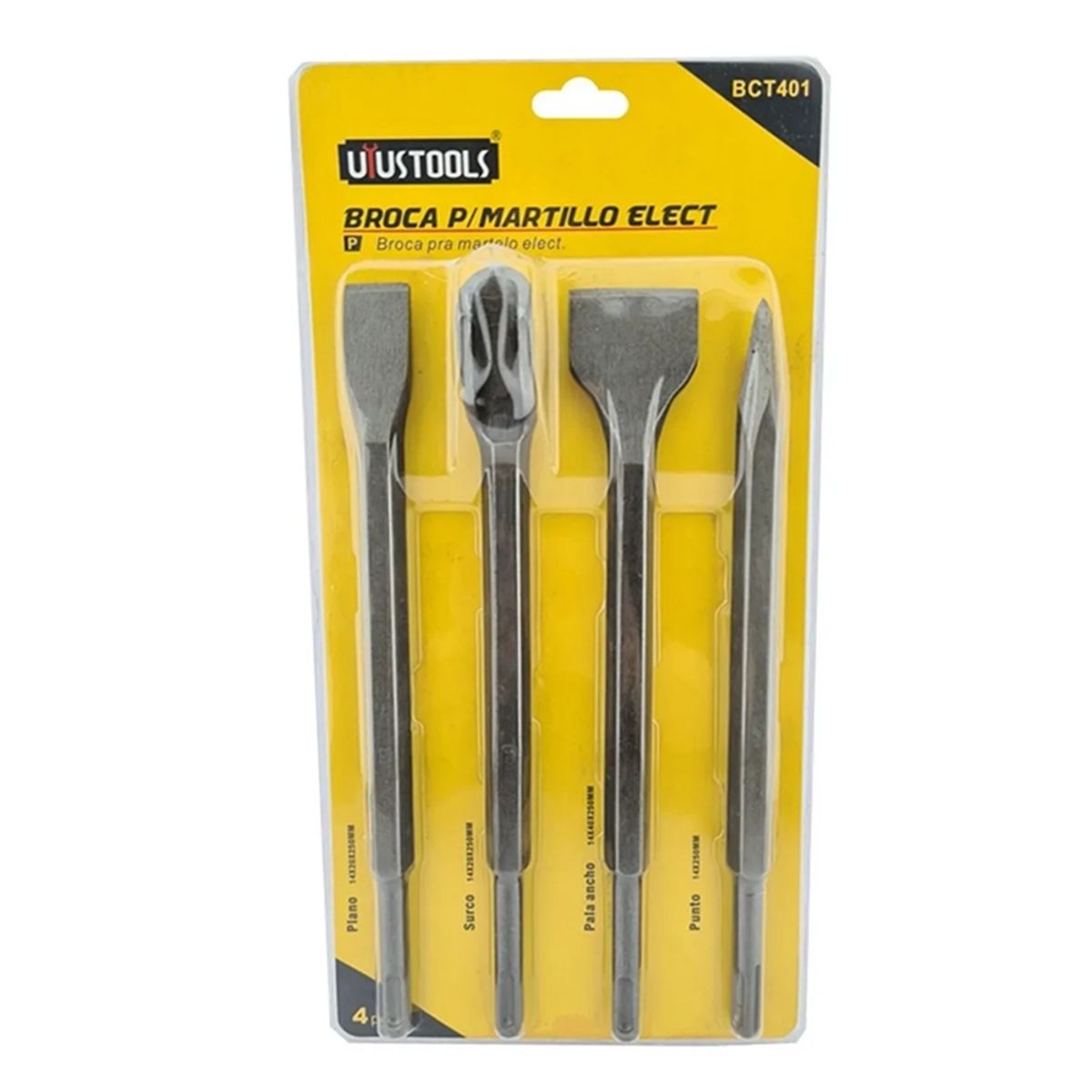 UYUSTOOL - Set Jgo De Broca P Rotomartillo Sds Plus 4pcs Cr-v Uyustools