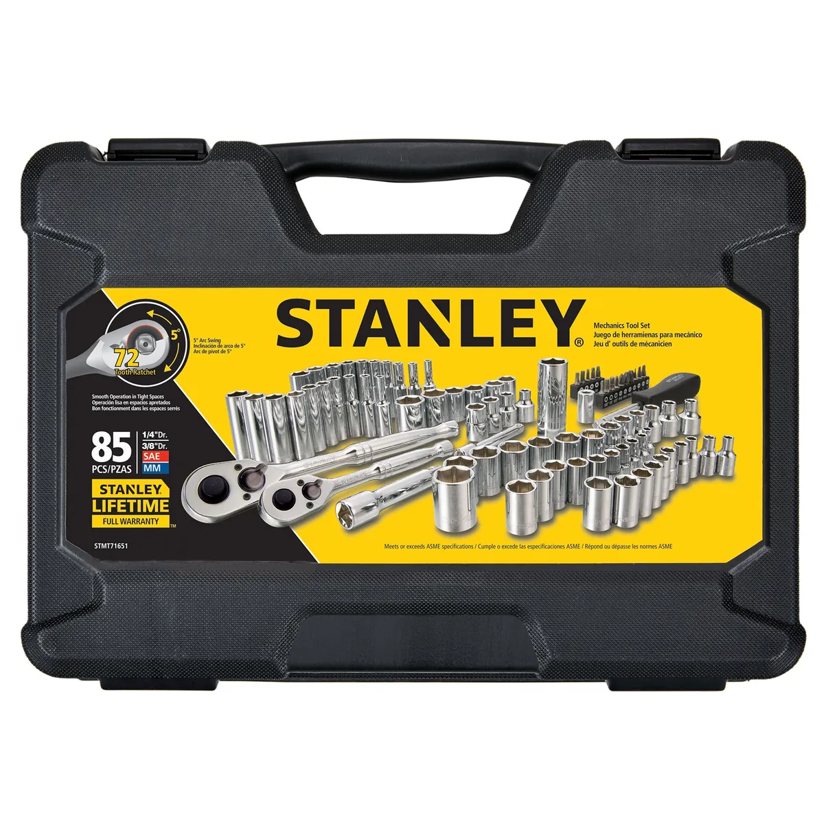 STANLEY - Juego de herramientas mecánicas 85 pzs Stanley STMT71651