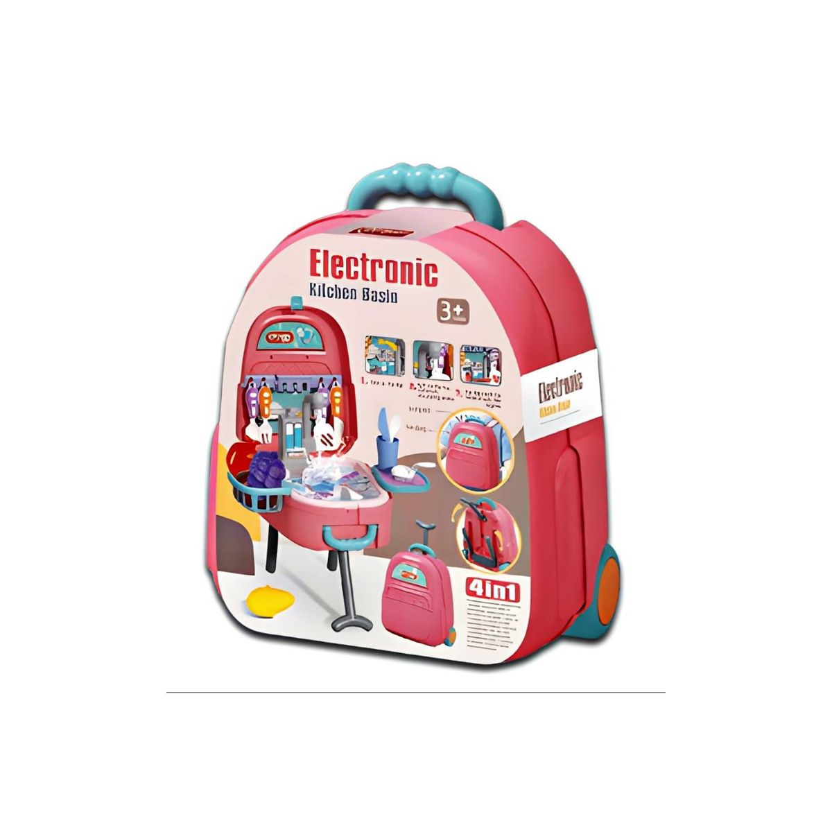 GENERICO - Mochila De Juego 4 En 1 Set Lavavajilla Eléctrico Sale Agua