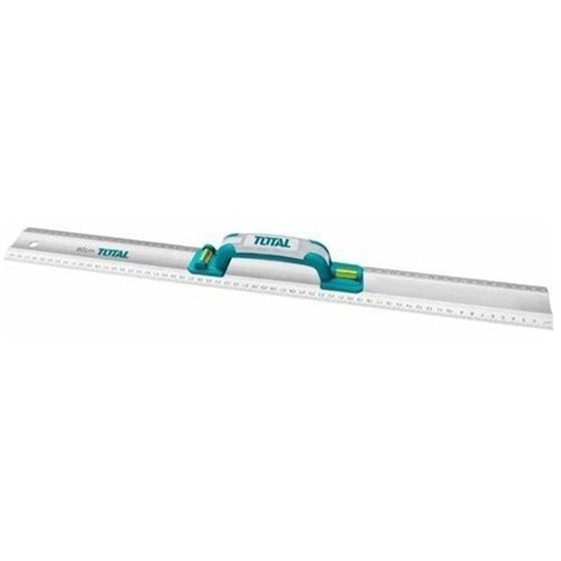 TOTAL TOOLS - Regla Aluminio Con Nivel De Burbuja 60cm Total Tmt222606