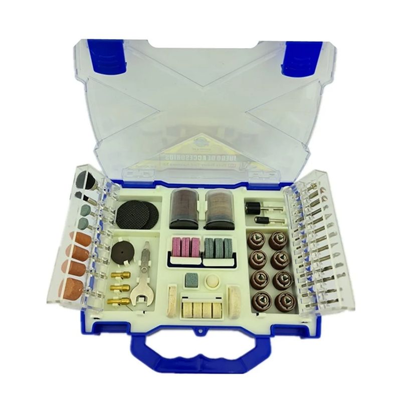 GENERICO - Kit Set Jgo De Acc. Para Minitorno Tipo Dremel 145 Piezas