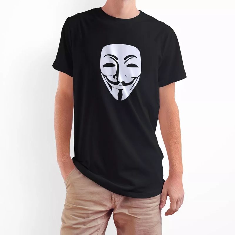 ROLY - Polera Algodón V De Vendetta Anonymous