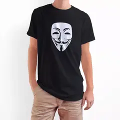 ROLY - Polera Algodón V De Vendetta Anonymous