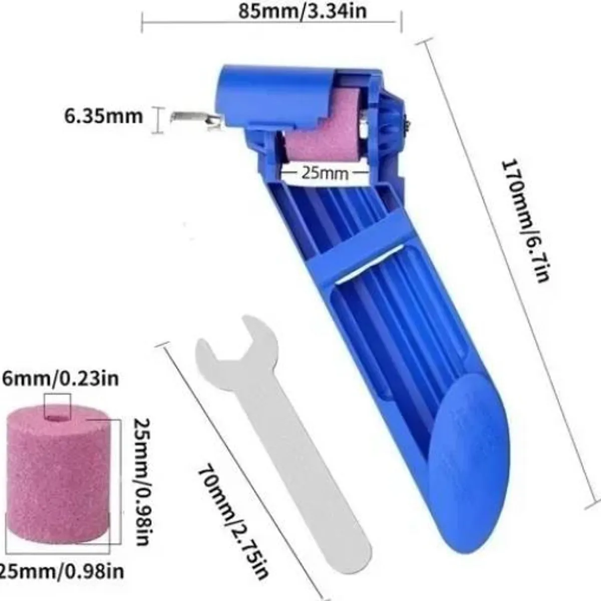 KUANGYE - Afilador Broca De Taladro  Repuesto Piedra Corindón