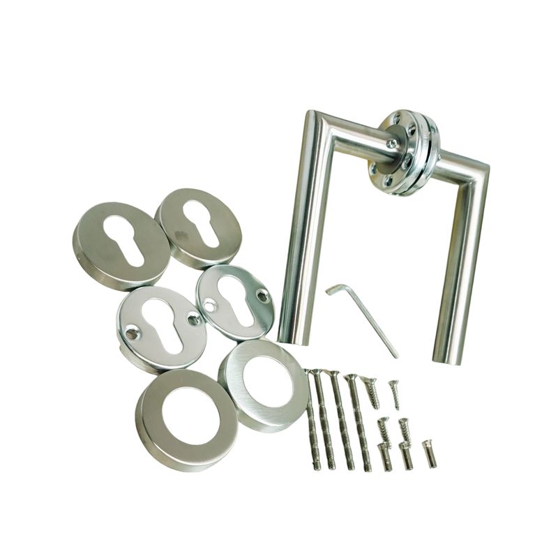 GENERICO - Manillas Puerta Acero Inox Recta Con 1 Vastago