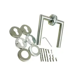 GENERICO - Manillas Puerta Acero Inox Recta Con 1 Vastago