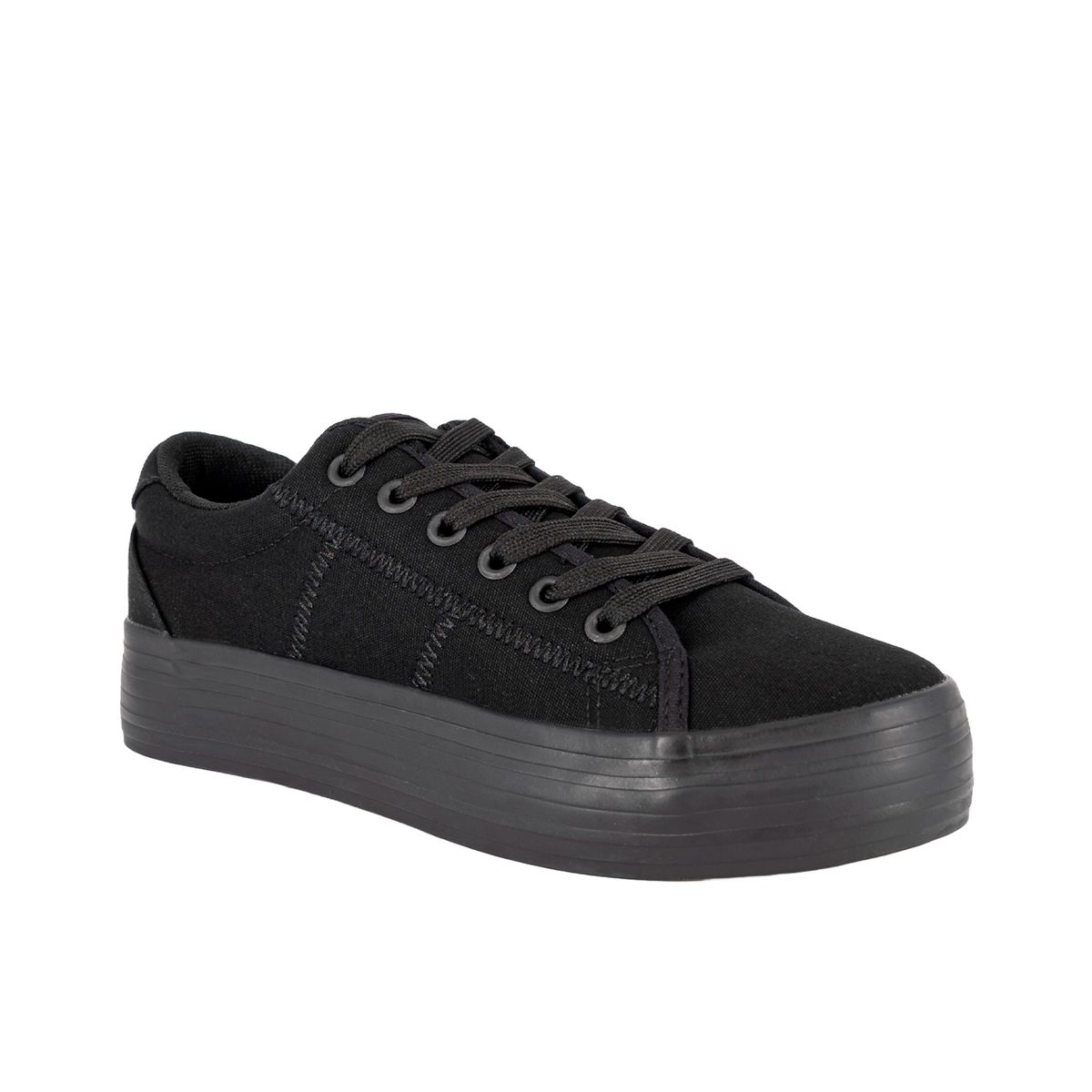 ALQUIMIA - Zapatilla Escolar Mujer Full Negro Sangli Alquimia