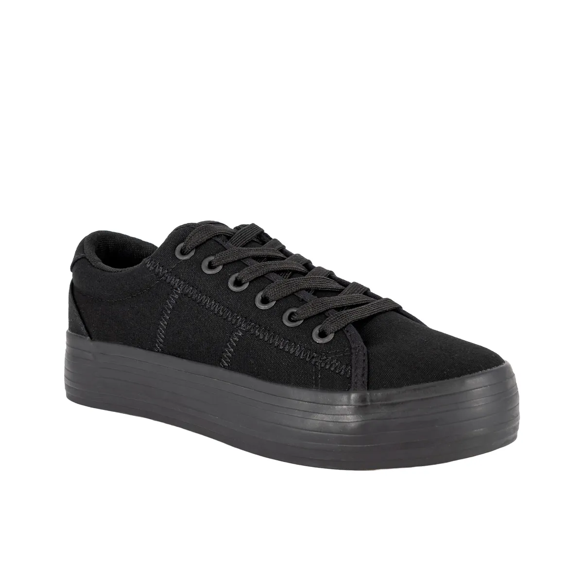 ALQUIMIA - Zapatilla Escolar Mujer Full Negro Sangli Alquimia