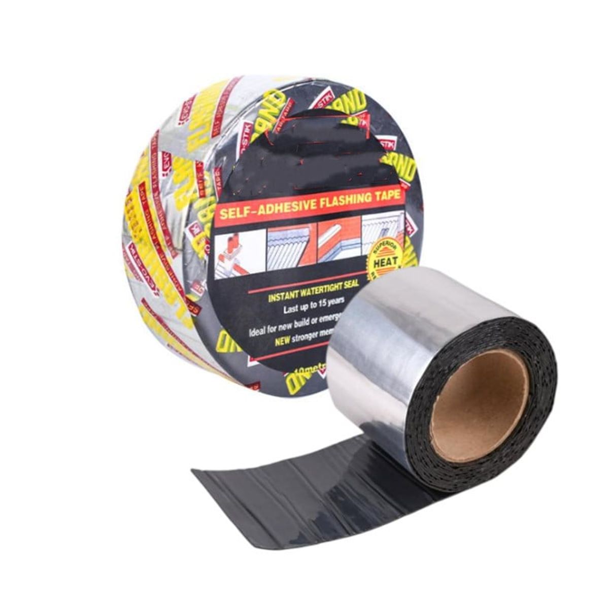 KUANGYE - Cinta Sellador Techo Impermeable Aluminio Asfalto Betún 10m