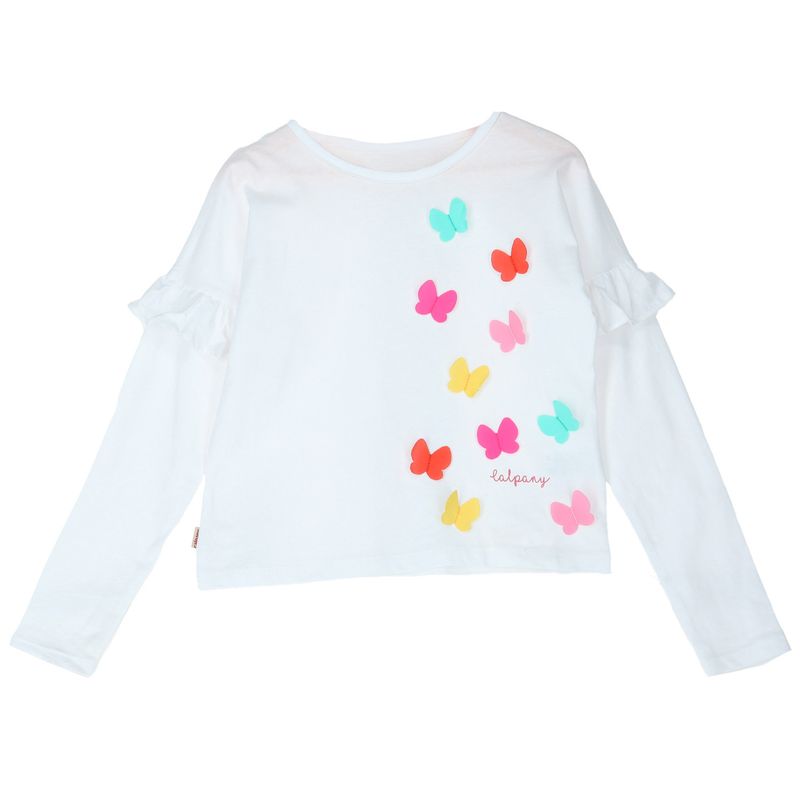 CALPANY - Polera Niña Butterfly Blanco CALPANY