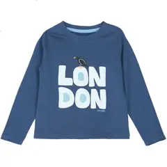 CALPANY - Polera Niño London Azul