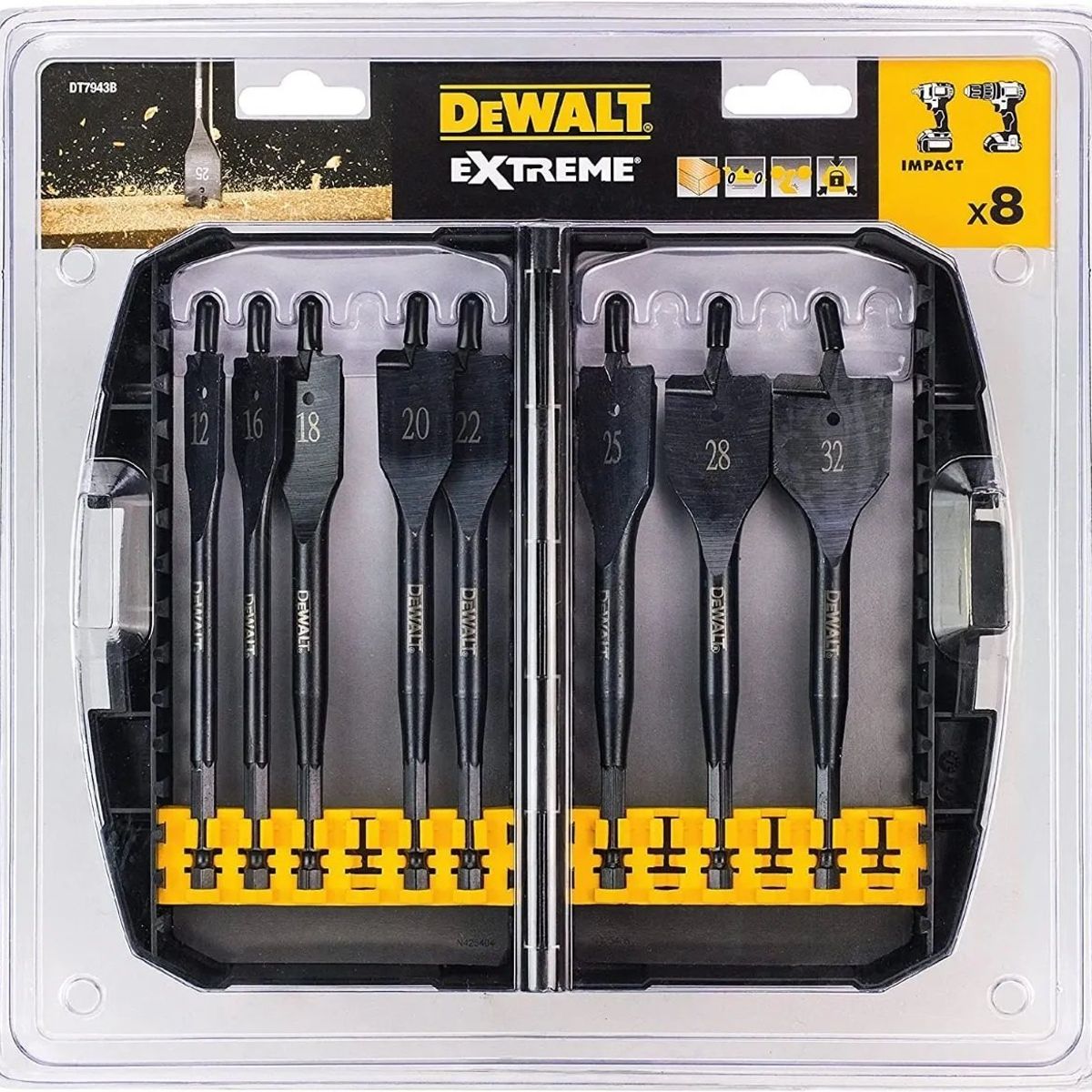 DEWALT - Juego De Brocas De Paleta 8 Piezas Dewalt Dt7943b-qz