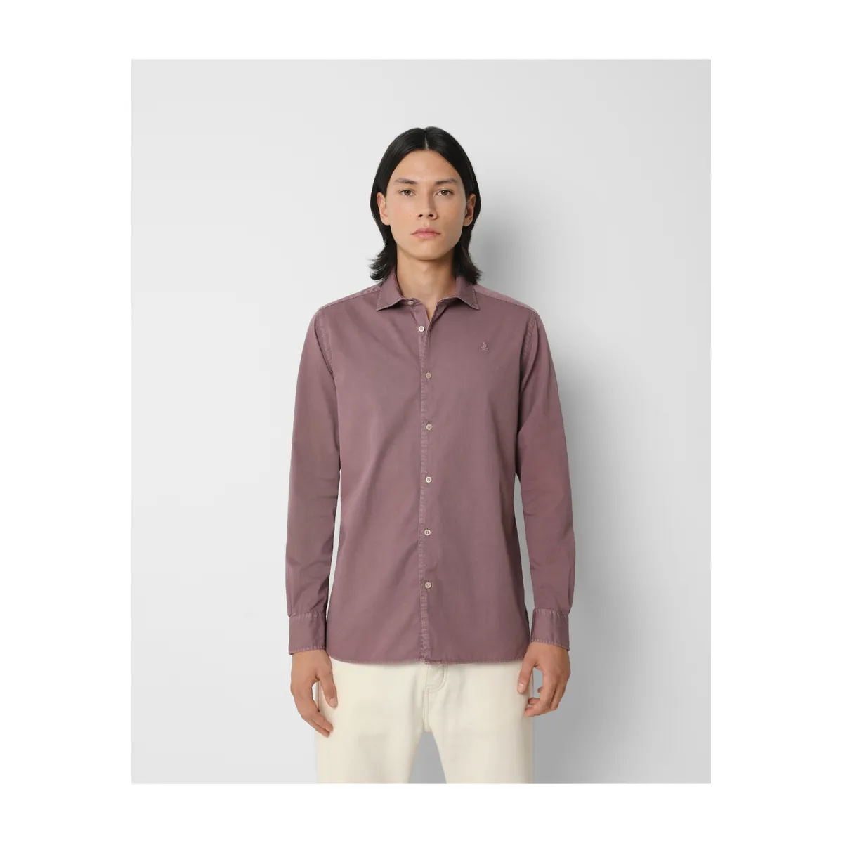 SCALPERS - Camisa Lavada Calavera Burgundy