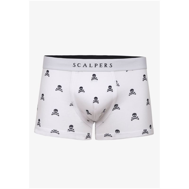 SCALPERS - Boxer Calaveras White