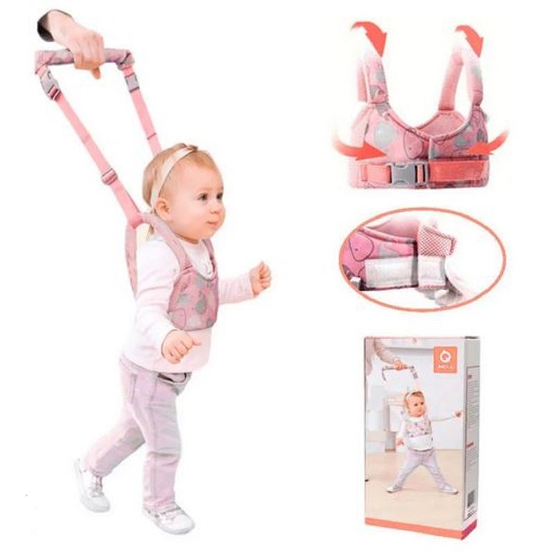 GENERICO - Arnes Bebe Niños Sujetador Caminar Ajustable Rosado Calidad