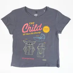 STAR WARS - Polera Mujer YOU Grogu Colors Gris