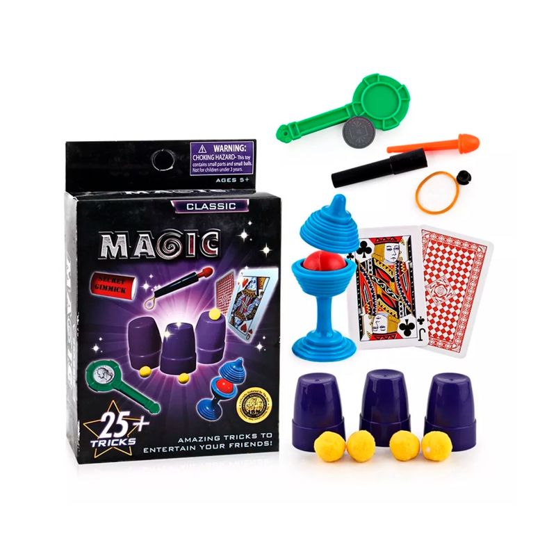 GENERICO - Juego De Magia Aprende 25 Trucos Para Niños