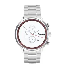 BONOBOSS - Reloj Cronógrafo Puntero Rojo de Acero Futrono