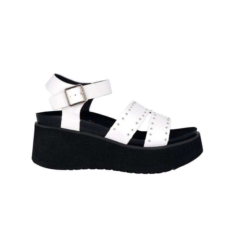 ALQUIMIA - Sandalia Plataforma Mujer Blanco Gorgeous Alquimia