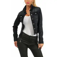 BLWOENS - Chaqueta vaquera para mujeres - Negro