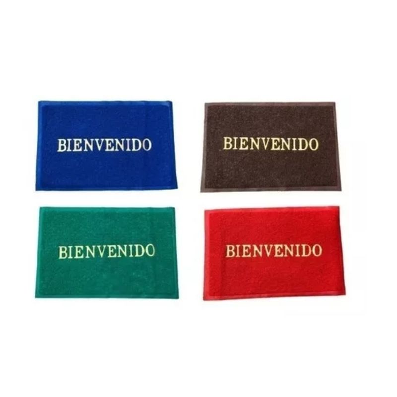 GENERICO - Alfombra De Goma Bienvenido Pequeña 58 X 37 Cm