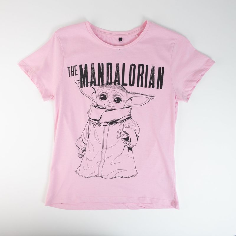 STAR WARS Polera Mujer YOU Star Wars Grogu Byn Rosado
