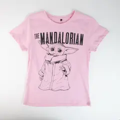 STAR WARS - Polera Mujer YOU Grogu Byn Rosado
