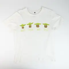 STAR WARS - Polera Mujer YOU Grogu Line Blanco