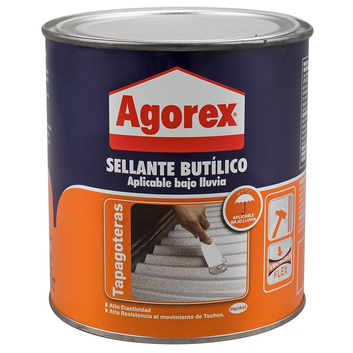 HENKEL - Sellante Butilico Profesionales Gris Agorex 300 900Gr
