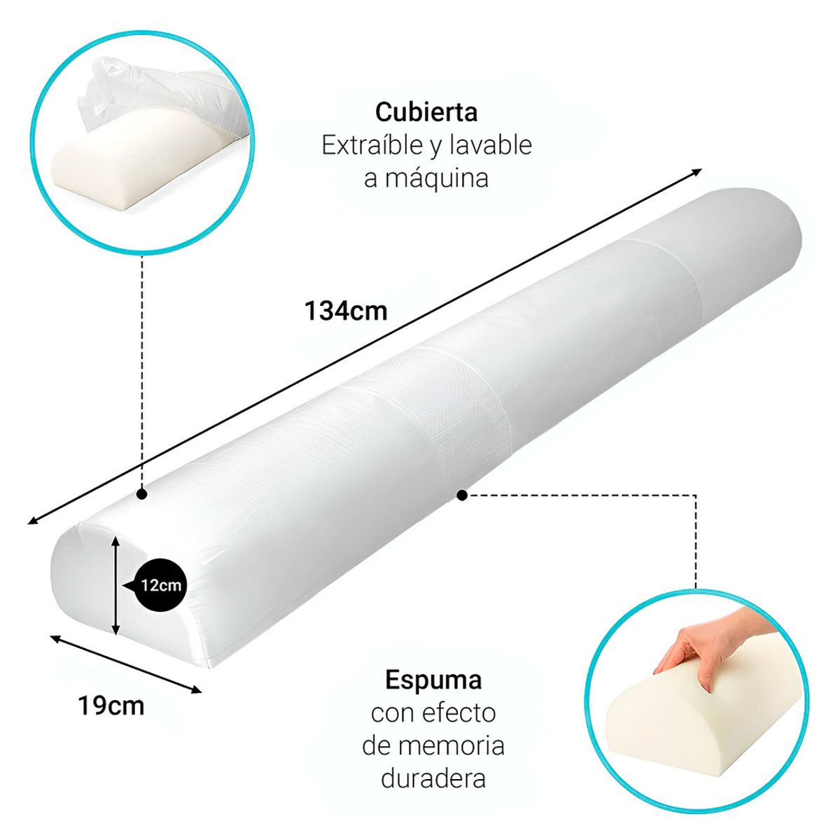 DECOTEAM - Barrera de Seguridad Anticaídas para Niños Decoteam Lavable