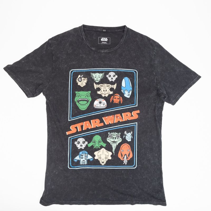 STAR WARS - Polera Hombre YOU Star Wars  Personajes Gris