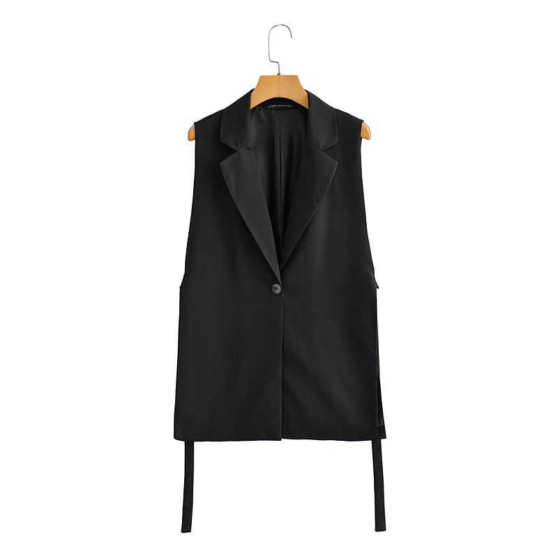 GENERICO - Chaleco cazadora Acolchado PU para Mujer - Negro