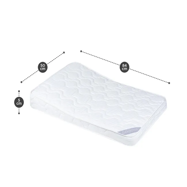 BBQOOL - Colchón Infantil Colecho Antirreflujo Cozy 84X50X5Cm