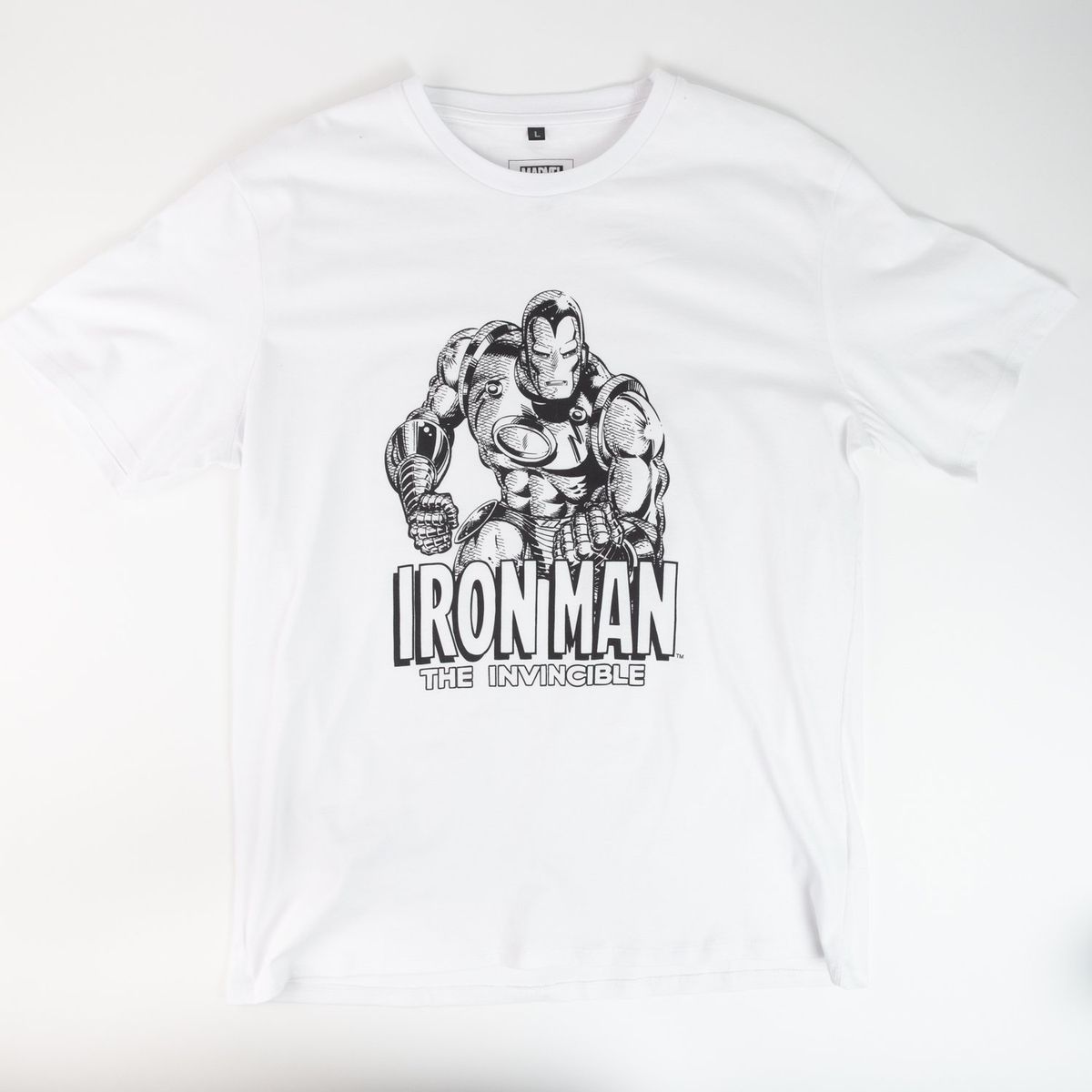 MARVEL - Polera Hombre YOU Marvel Iron Man Blanco