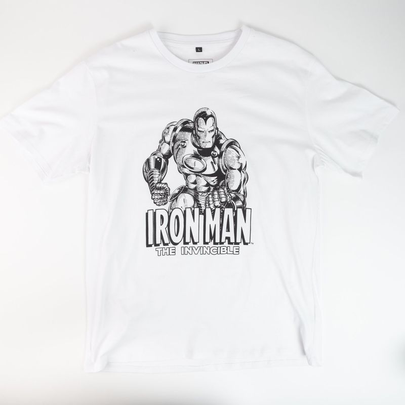 MARVEL - Polera Hombre YOU Marvel Iron Man Blanco