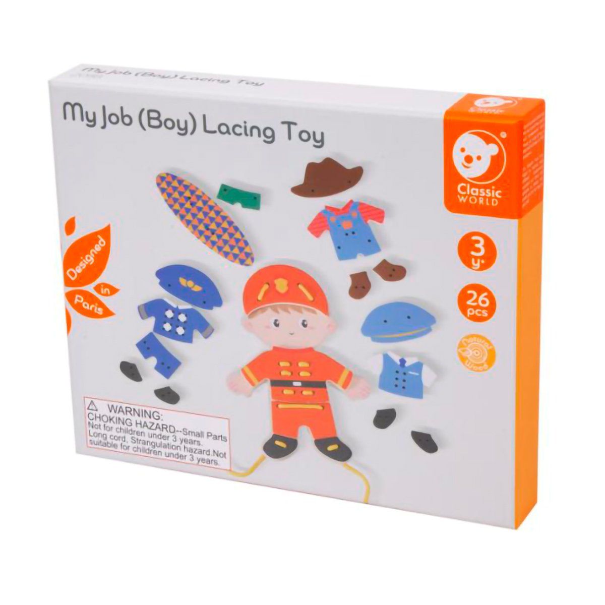 CLASSIC WORLD - Juguete Niño Cordones de Madera Classic World