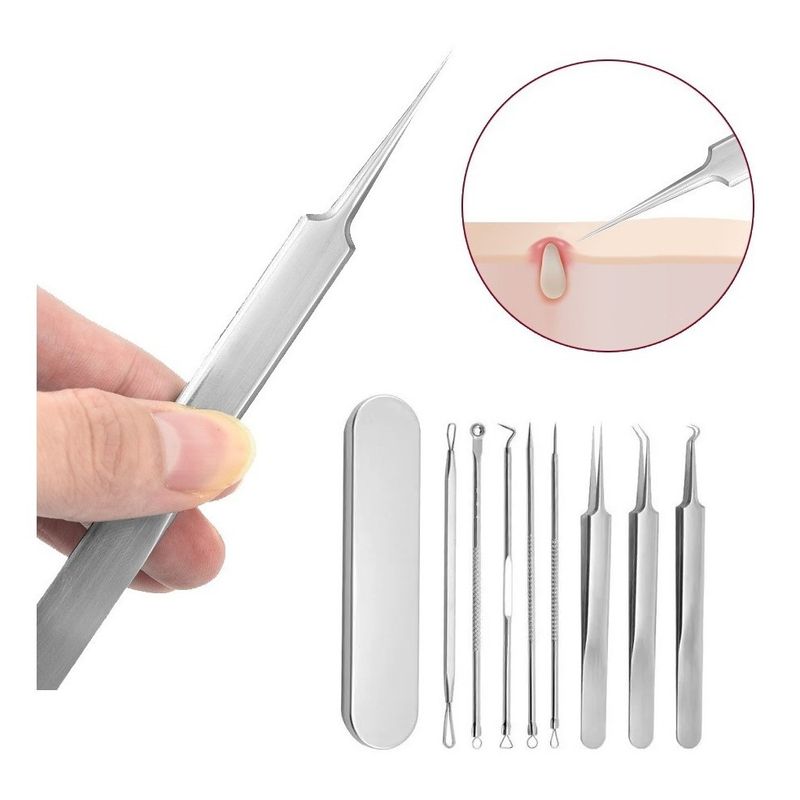 GENERICO - Kit 8pcs Limpieza Facial Removedor Espinillas, Puntos Negros