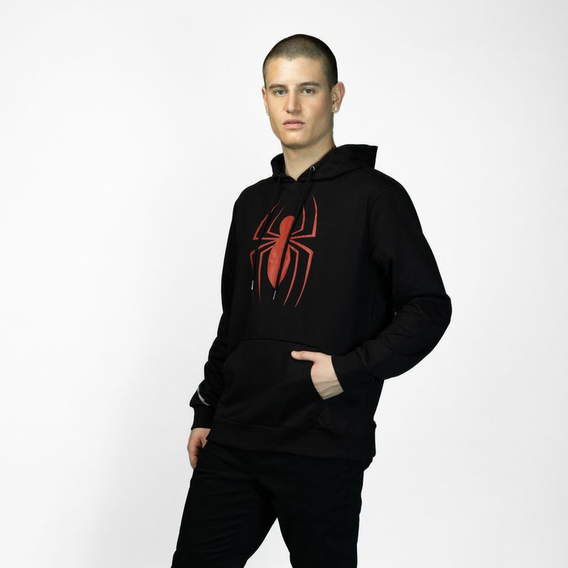 MARVEL - Poleron Hombre YOU Marvel Araña Negro
