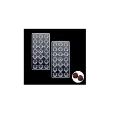 Pasteleria - Pack X2 Moldes Chocolate Moldes De Policarbonato Circular