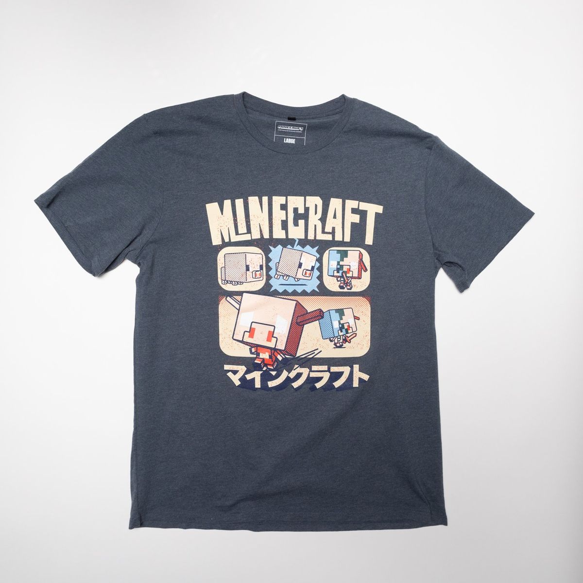 MINECRAFT - Polera Hombre YOU Minecraft  Vintage Azul Marino