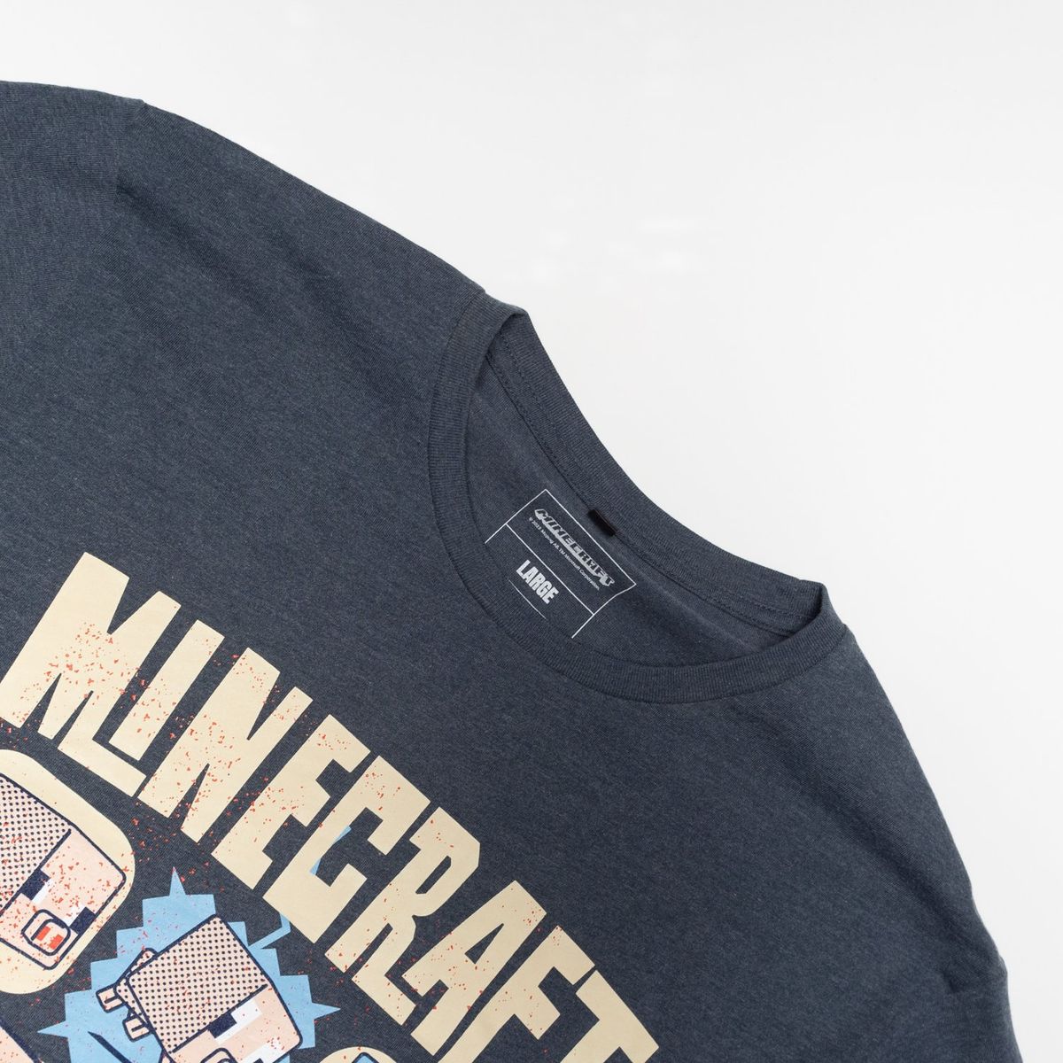 MINECRAFT - Polera Hombre YOU Minecraft  Vintage Azul Marino