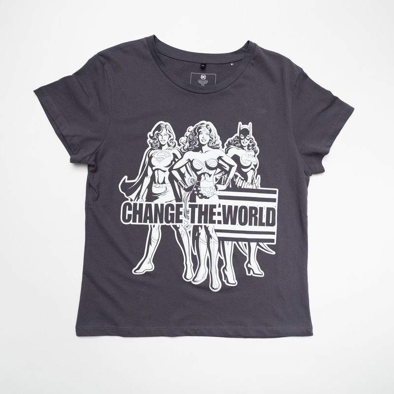 DC COMICS - Polera Mujer YOU Dc Comics Wonder Woman Gris